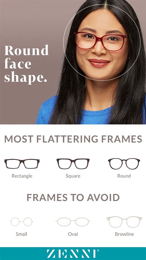 flattering glasses for round faces.